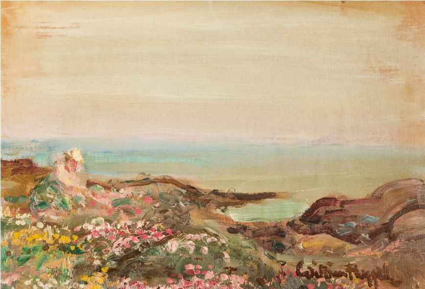 Rock Pooling At Niarbyl - Niarbyl, Isle Of Man (1263x591), Png Download