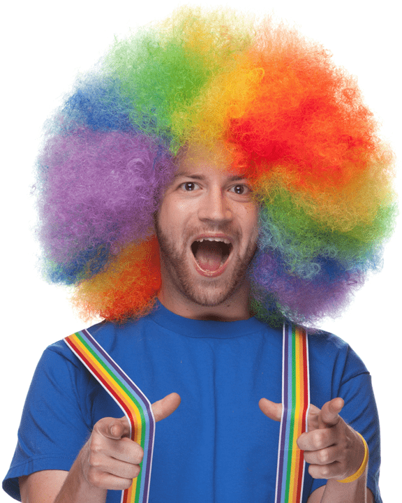 Sepia Big Jumbo Afro - Big Jumbo Afro Wig By West Bay (576x720), Png Download