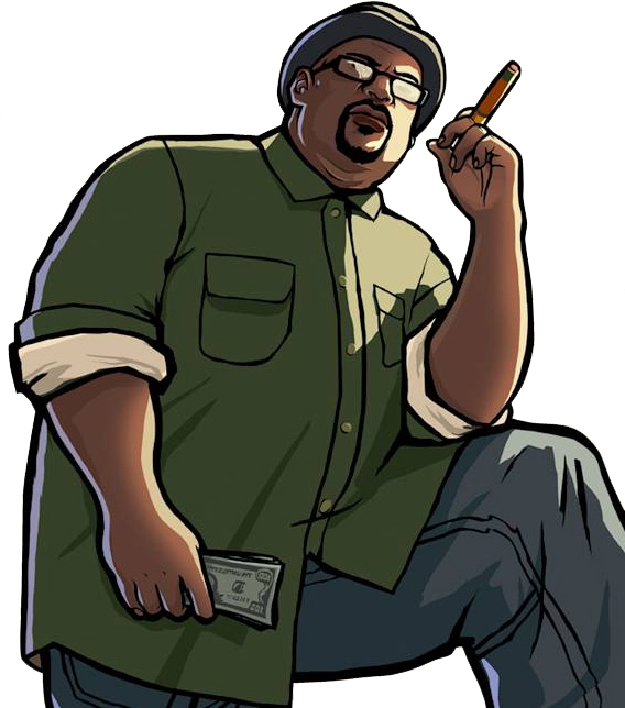 Smoke - Gta Sa Big Smoke Png (591x645), Png Download