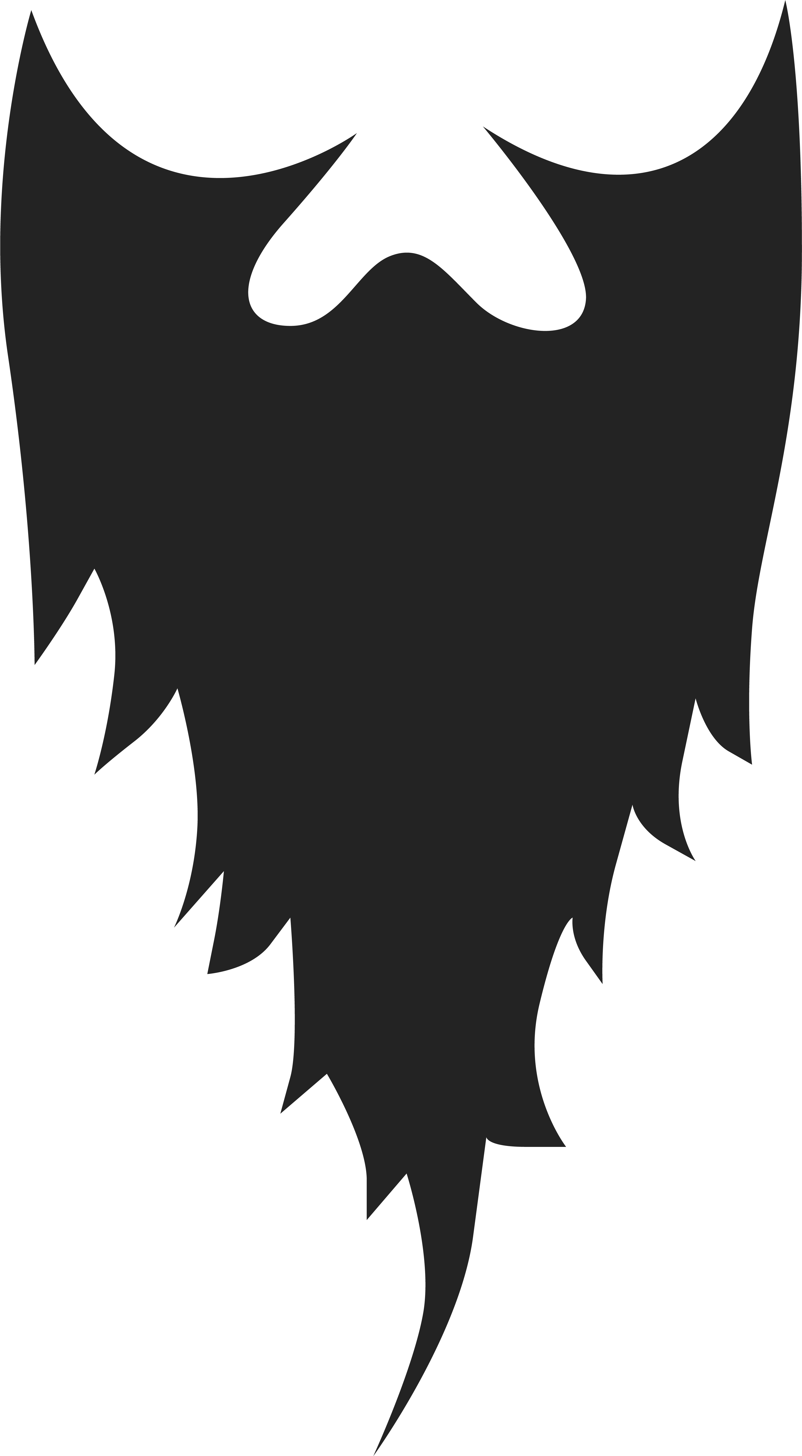 Long Beard Clipart (3529x6237), Png Download