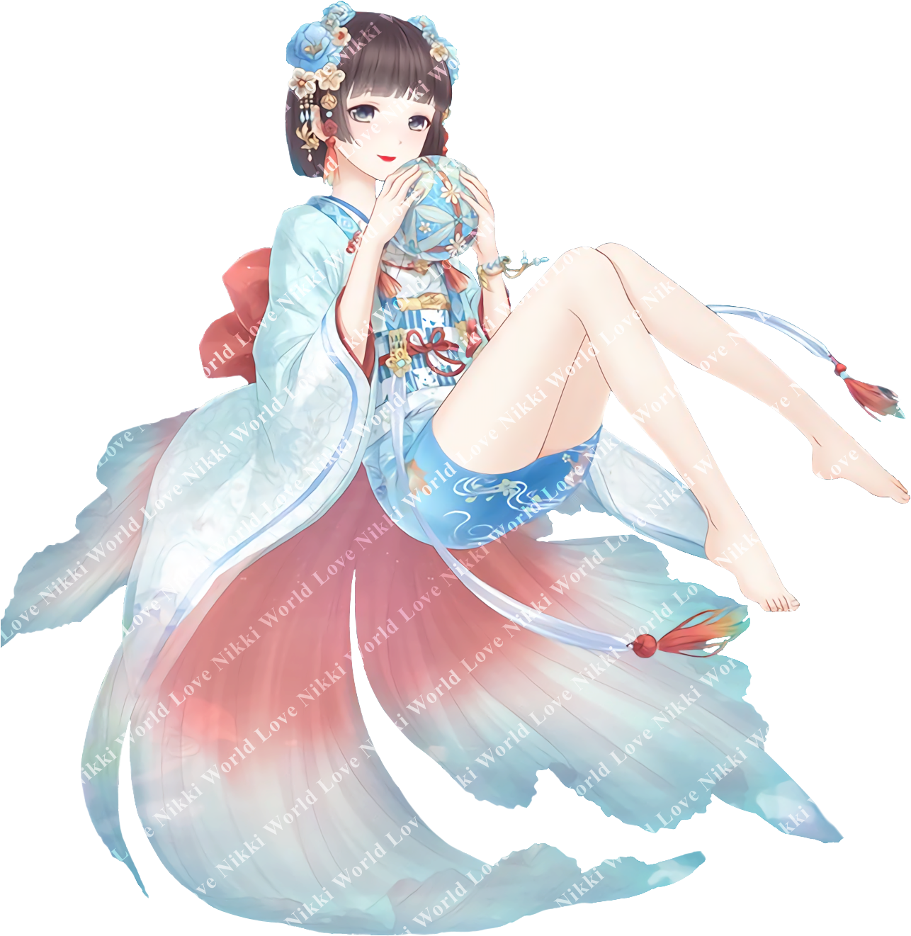 Cloud Goldfish Girl - Love Nikki Miss Goldfish (1292x1336), Png Download
