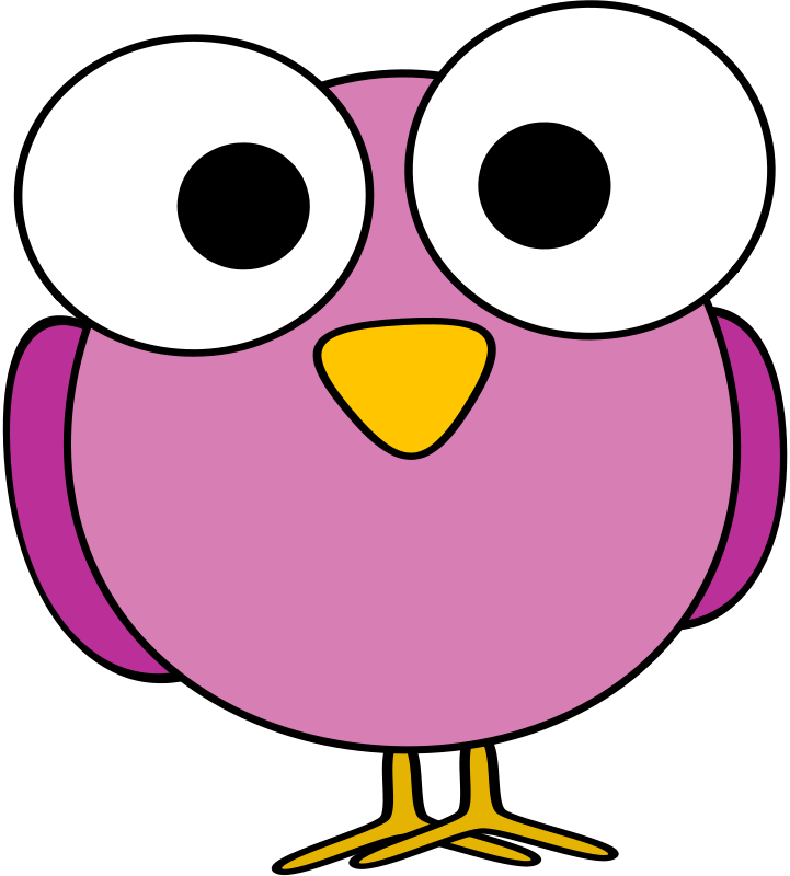 Eye Clipart Big Eye - Cartoon Birds Big Eyes (721x800), Png Download
