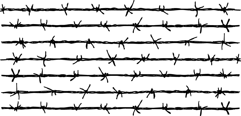 Barbed Wire Fence Download - Barb Wire Fence Png Transparent (958x462), Png Download