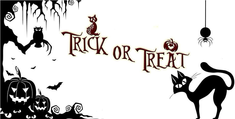 Carolers Silhouette At Getdrawings - Trick Or Treat Pdf (960x480), Png Download
