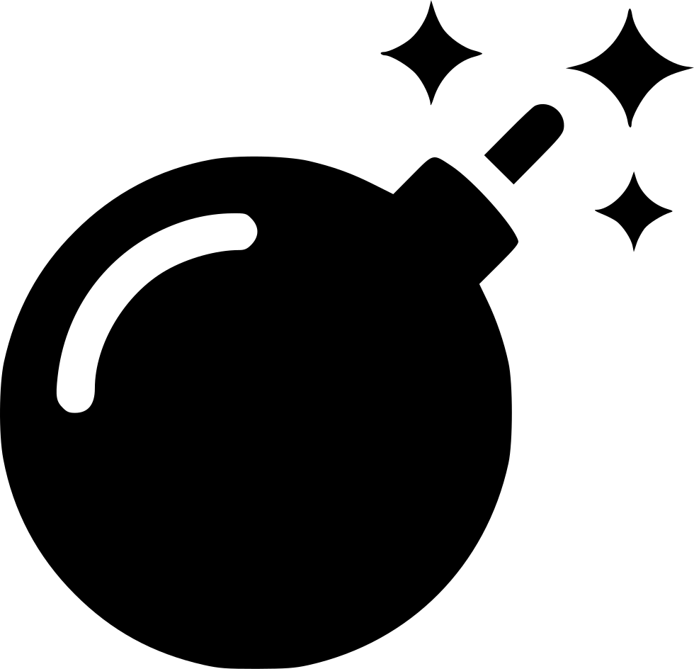Bomb Sparkles Comments - Bomb Icon (980x944), Png Download