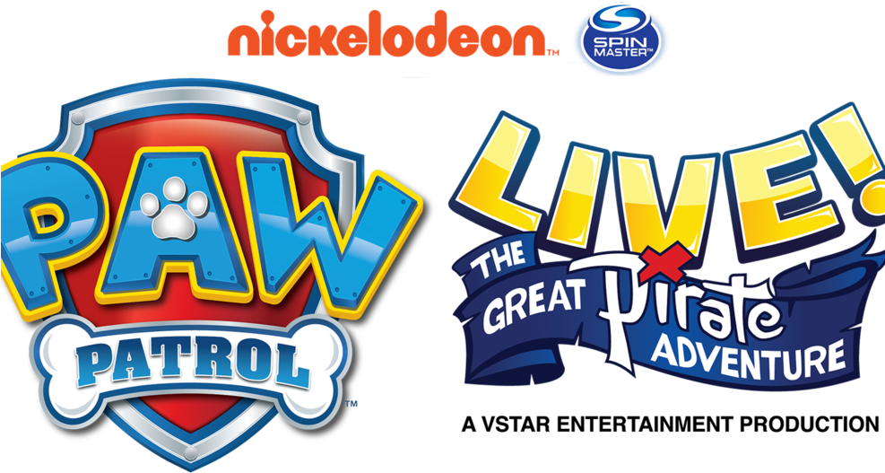 Paw Patrol Horizontal - Paw Patrol Live Logo (986x555), Png Download