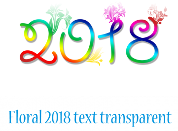 Commercial Use Floral 2018 Text, Floral Text, Happy - Collagen Induction Therapy (360x360), Png Download