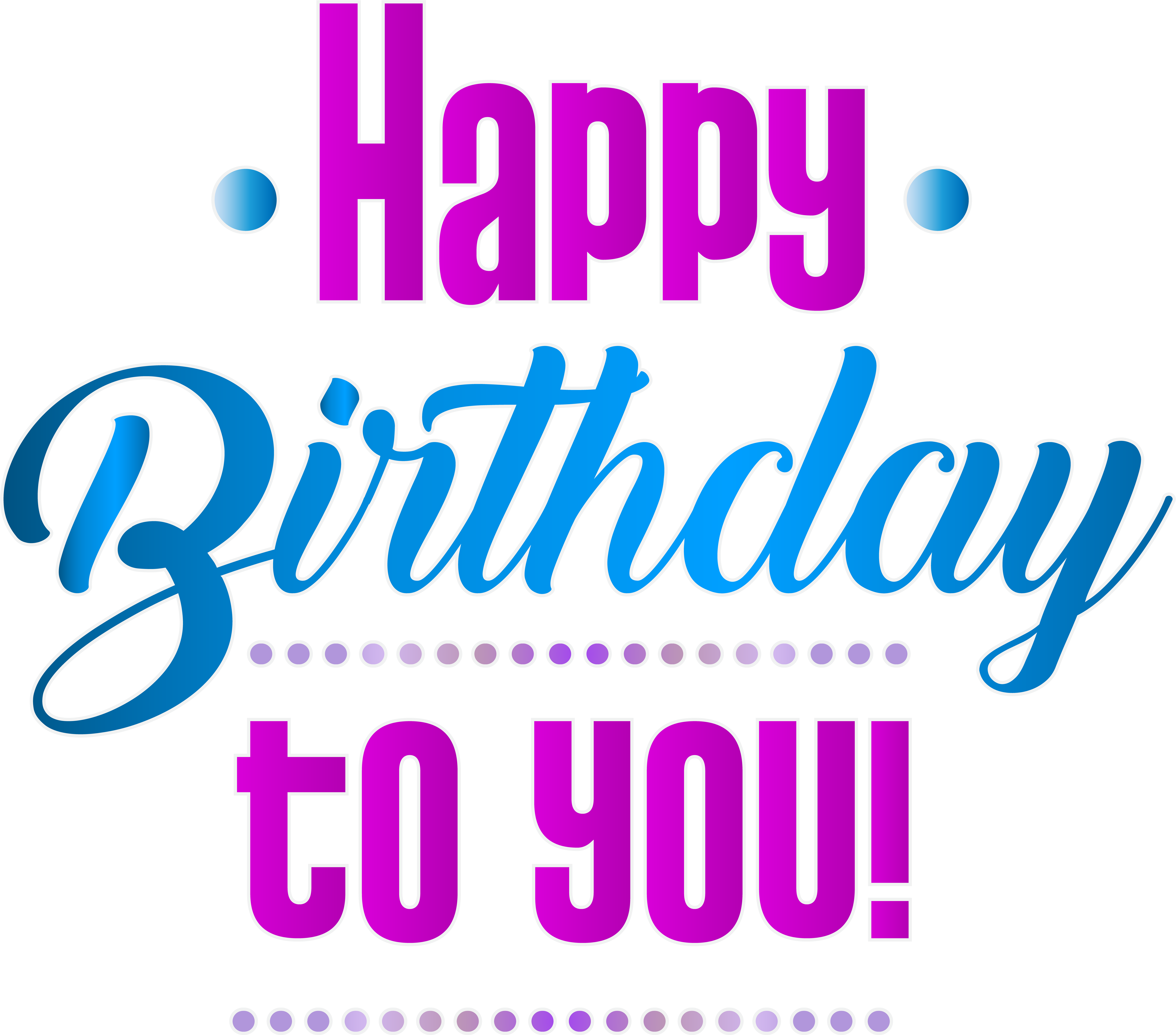 Happy Birthday Clipart Png Image (8000x7045), Png Download