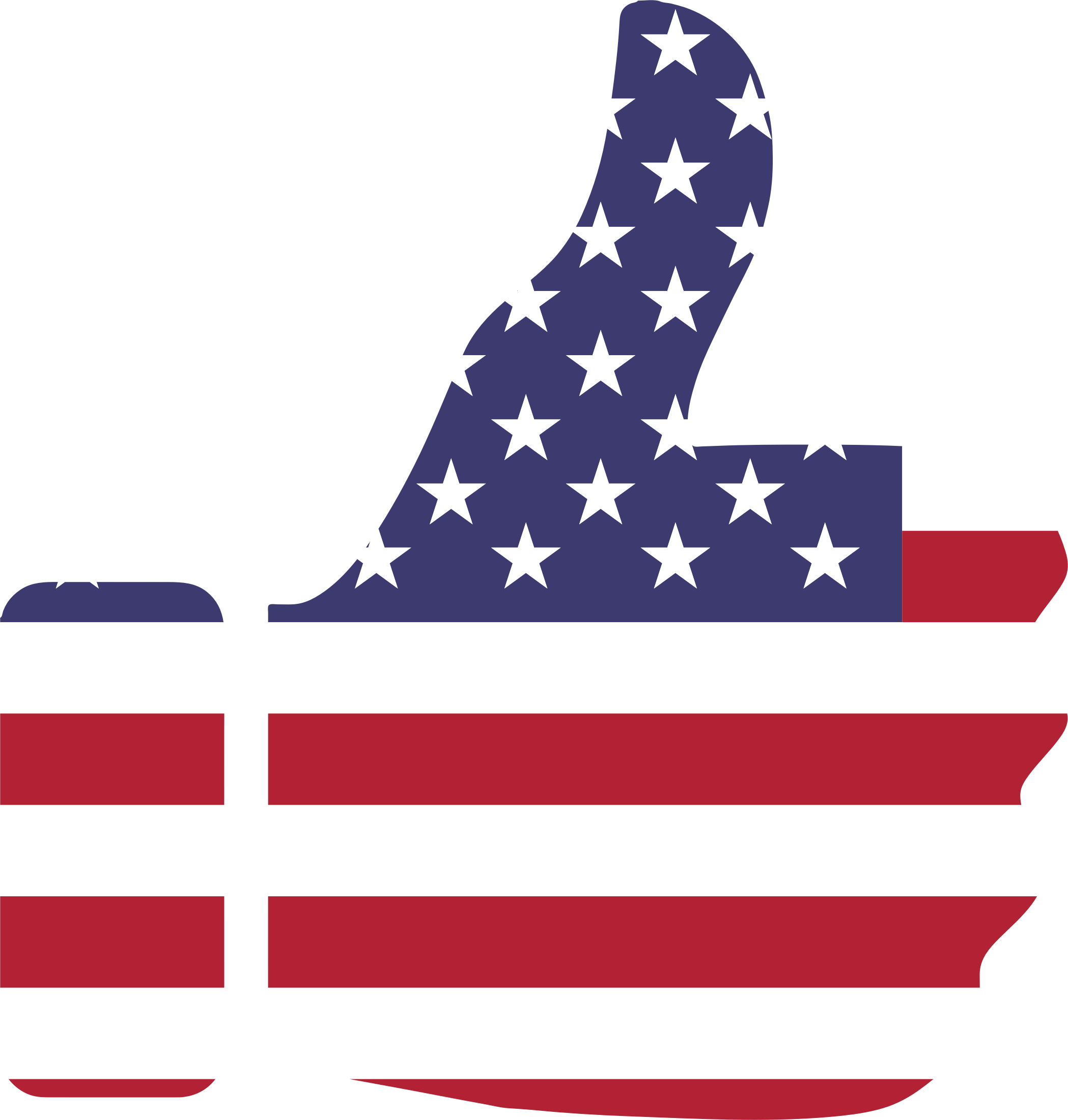 This Free Icons Png Design Of Thumbs Up American Flag (2098x2198), Png Download