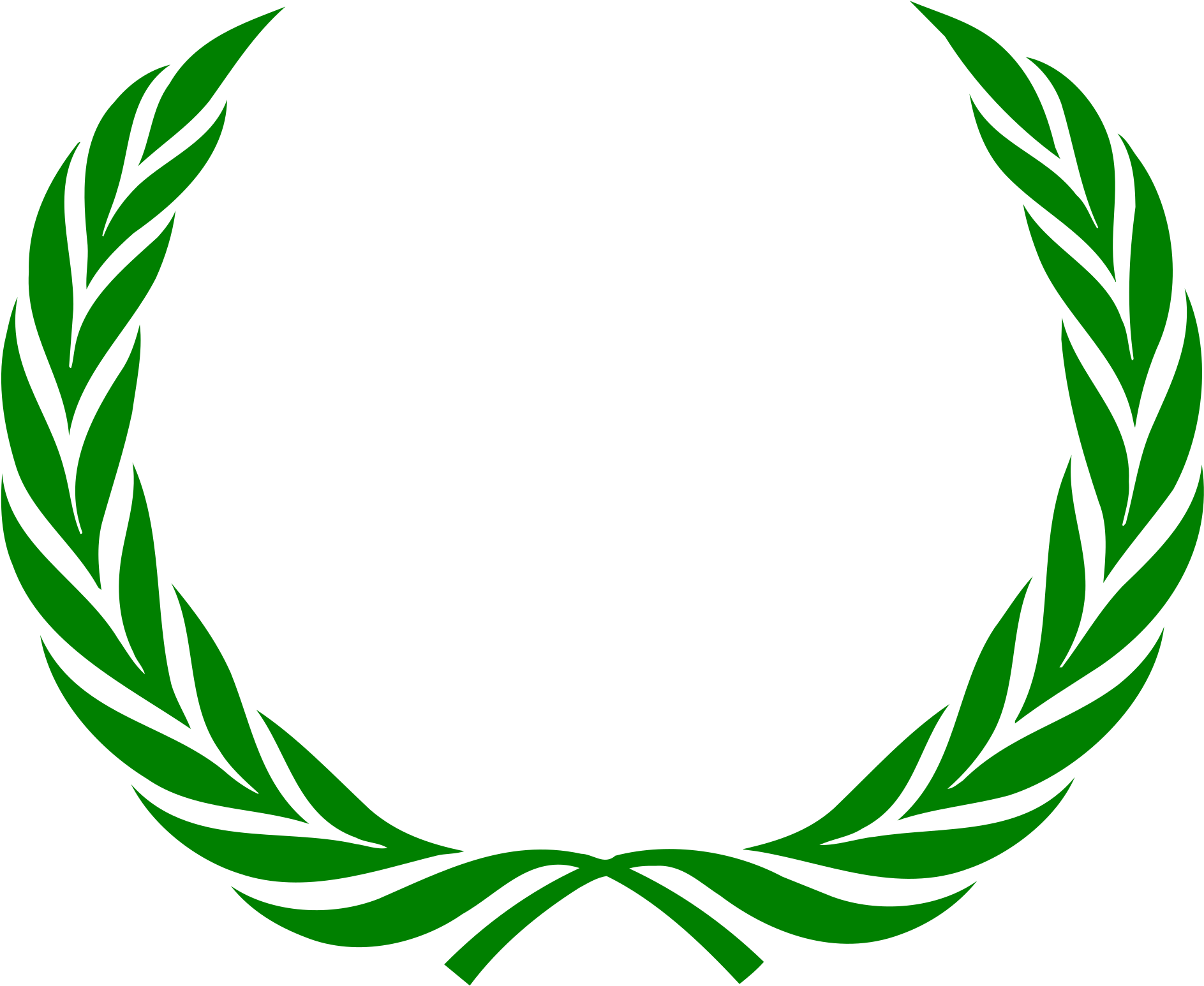 Olive Wreath Png (2000x1627), Png Download