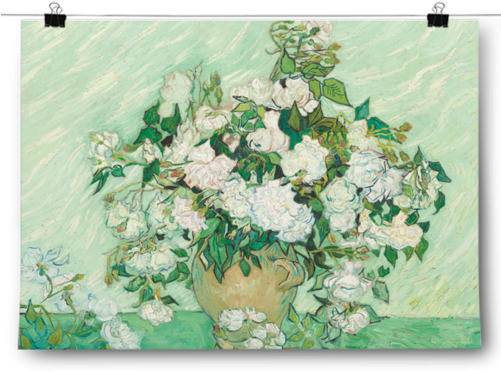 Vincent Van Gogh - Van Gogh Roses National Gallery Of Art (500x500), Png Download