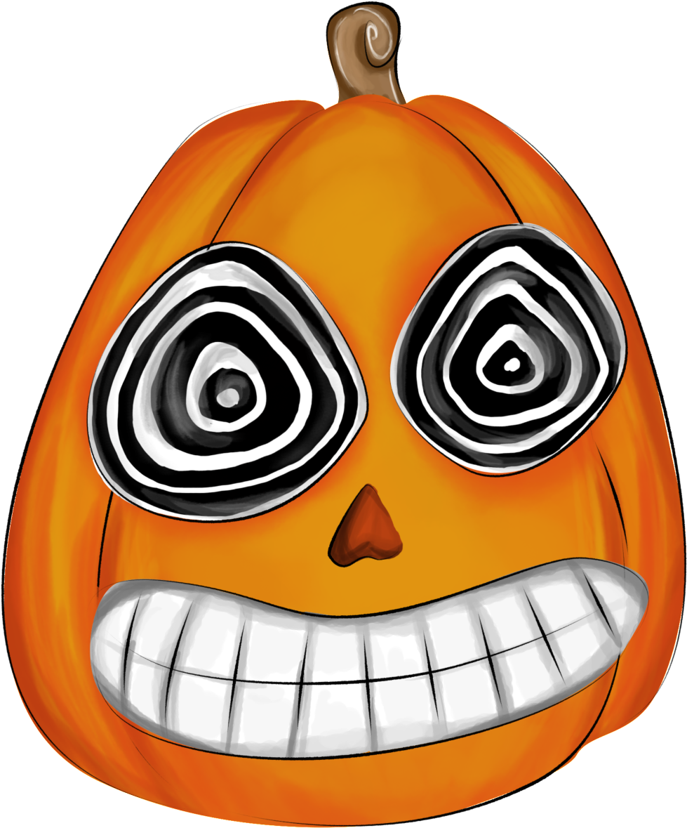 Orange Pumpkin Watercolor Hand Drawn Transparent - Pumpkin (1024x1422), Png Download