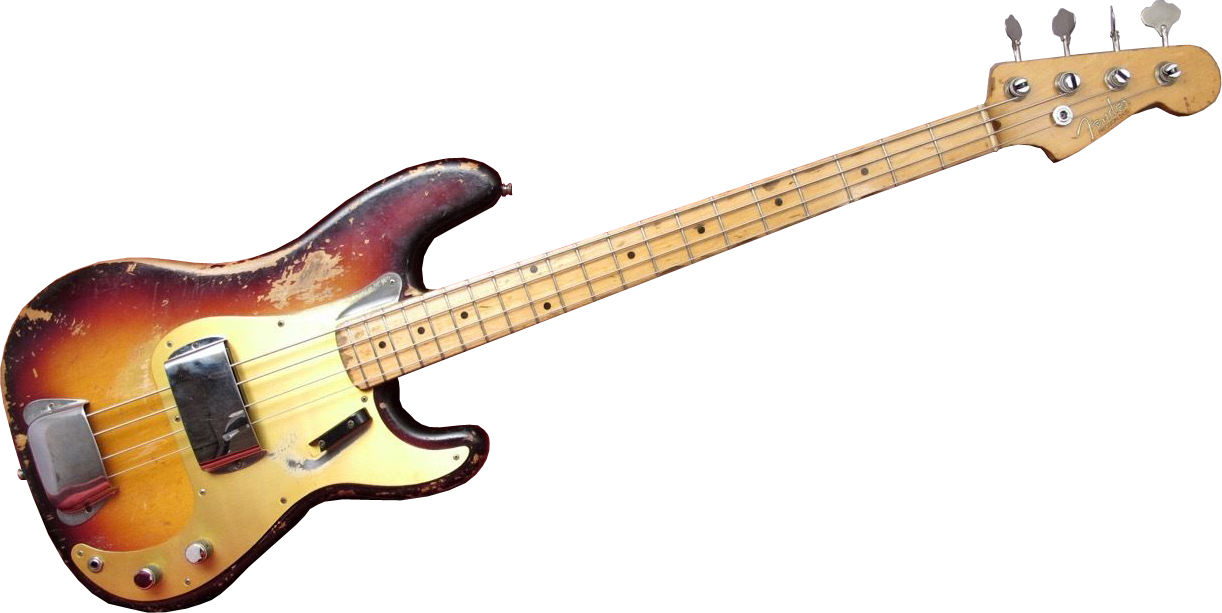 Bass Guitar Png Image - Bass Guitar No Background (1222x613), Png Download