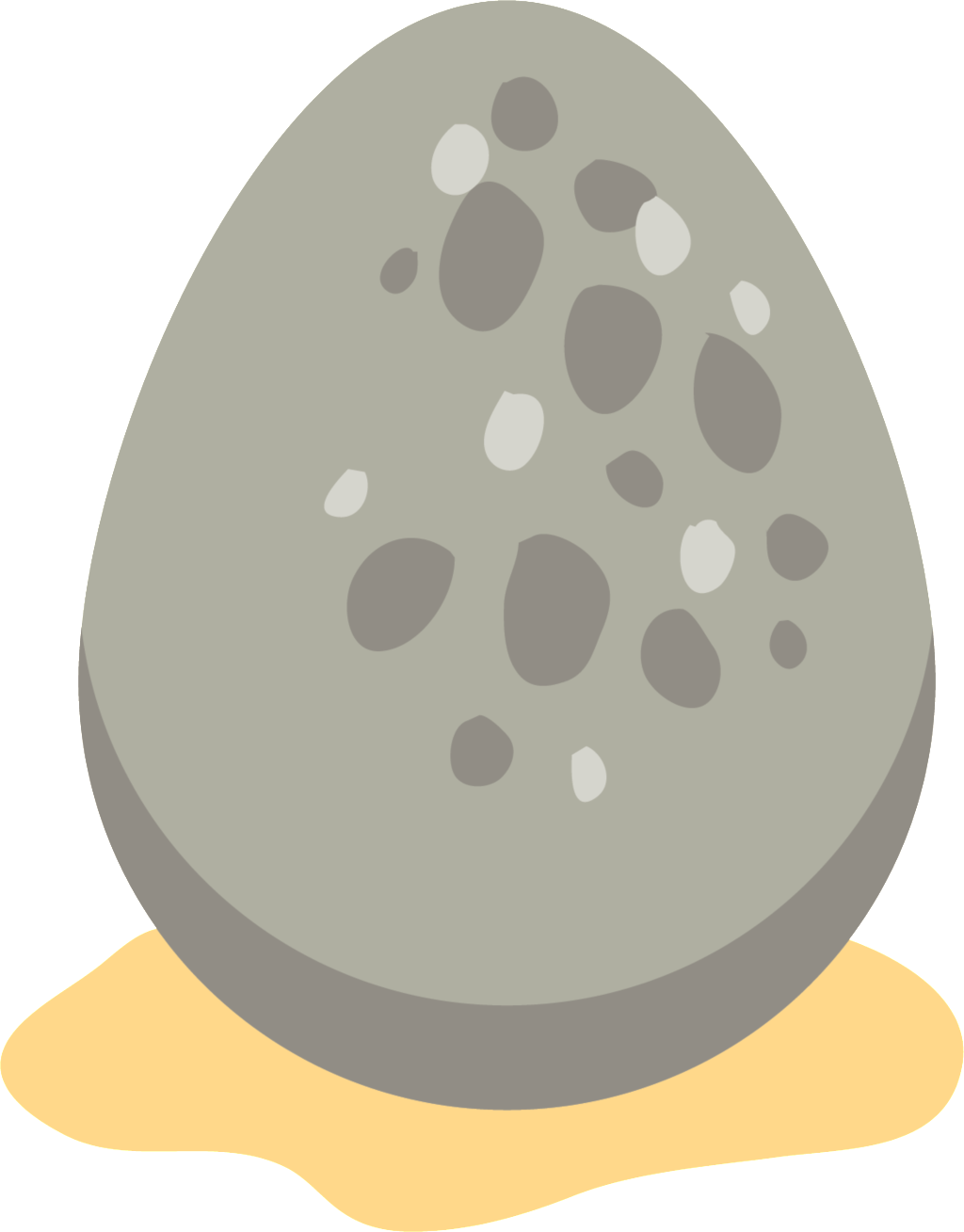 Gray Dinosaur Egg Cute Dinosaur Transparent - 恐龍 蛋 可愛 (1024x1309), Png Download