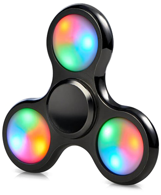 Led Fidget Spinner Png Transparent Image - Light-emitting Diode (600x480), Png Download