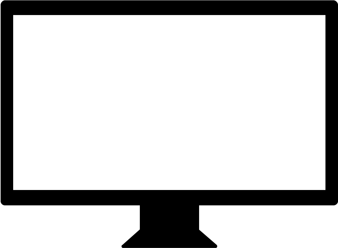 Devicetemplates Computer-02 - Computer Monitor (1280x800), Png Download