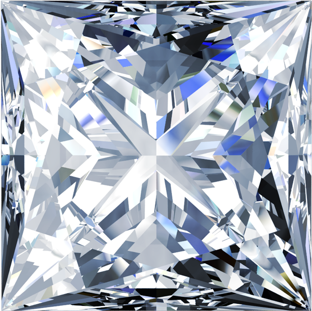 Princess Cut Diamond Png - Princess Cut Png (800x800), Png Download