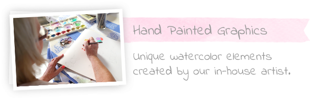 The Flowers And Watercolour Designs Have Been Hand - Artist (616x206), Png Download