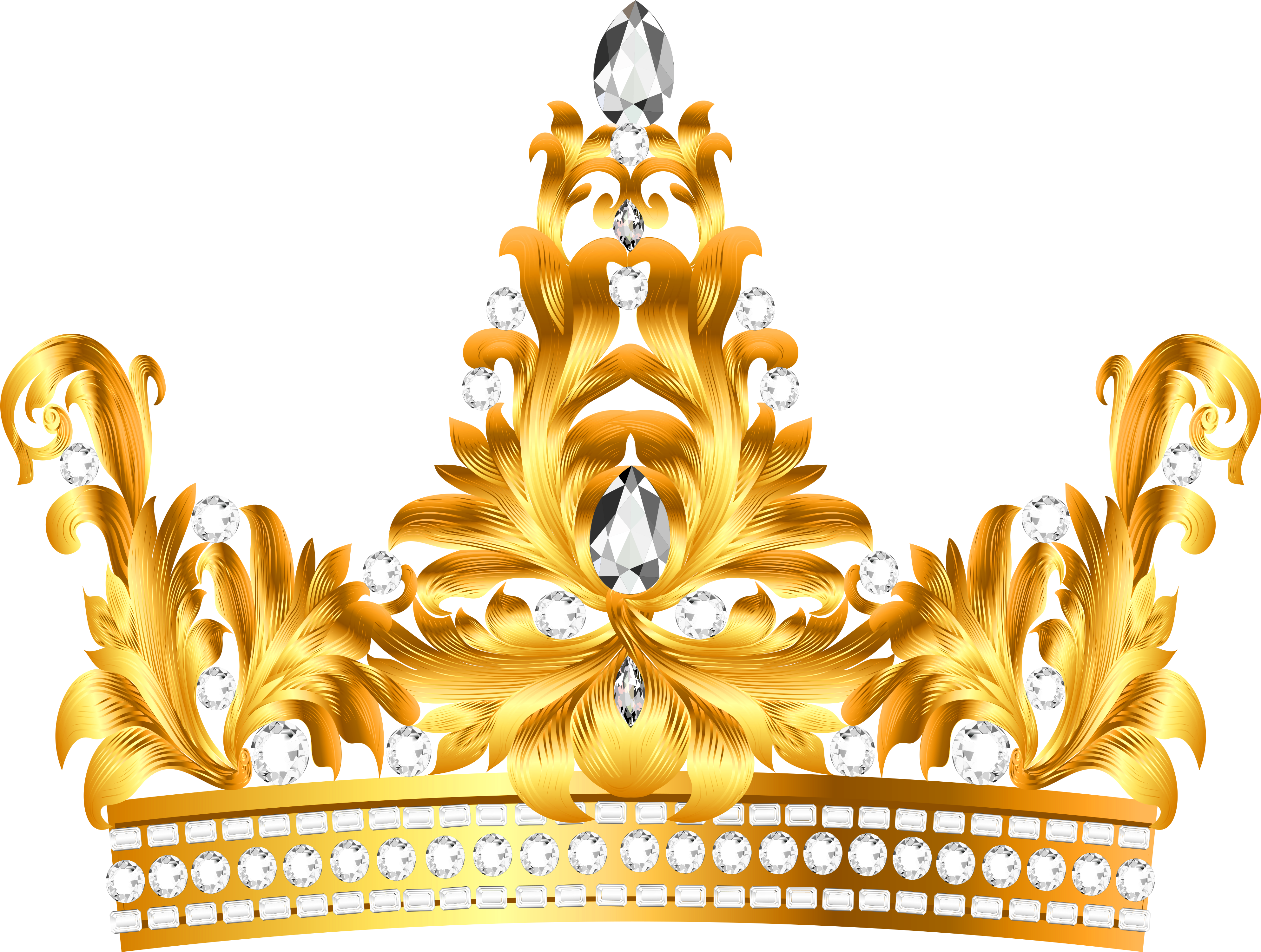 14 Watercolor Handpainted Clipart - Gold Queen Crown Png (600x462), Png Download