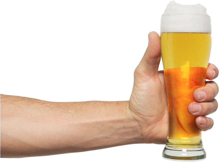 Beer Wine Mug Png Images - Бокал Пива В Руке (1024x1024), Png Download