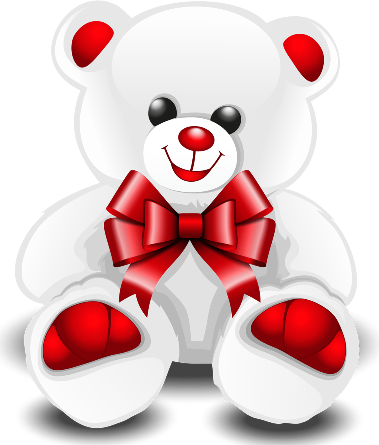 White Teddy Bear Png (1252x1500), Png Download