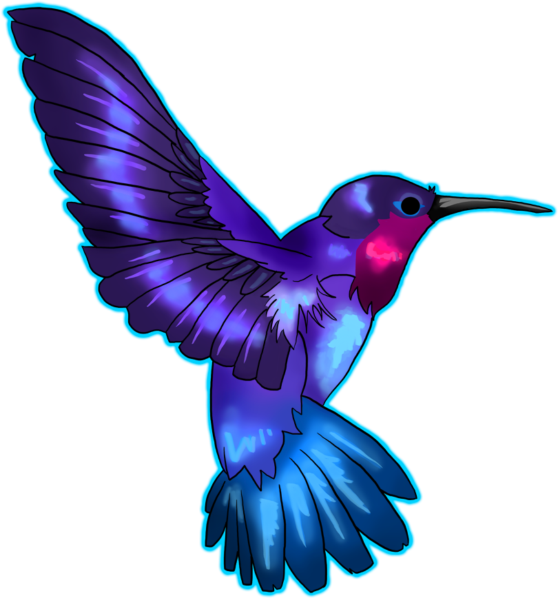 Hummingbird Tattoos Png Transparent Images - Hummingbird Tattoo (900x900), Png Download