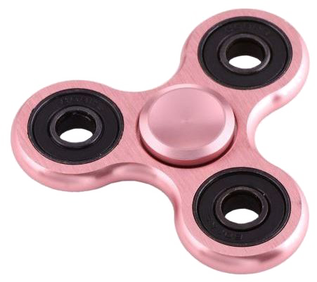 Rose Gold Fidget Spinner Png High Quality Image - Tuff-luv Rose Gold Ninja Fidget Spinner Trio Metal (451x401), Png Download