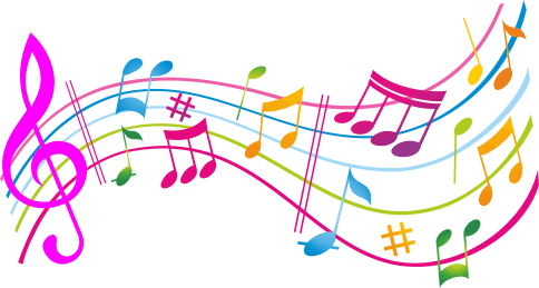 This One Is Super Easy - Colourful Musical Notes (484x259), Png Download