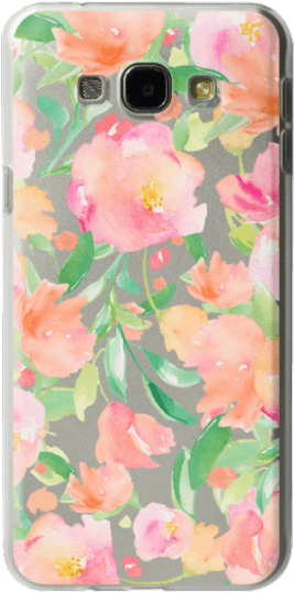 Cute Watercolor Flower Iphone Case - Floribunda (300x547), Png Download