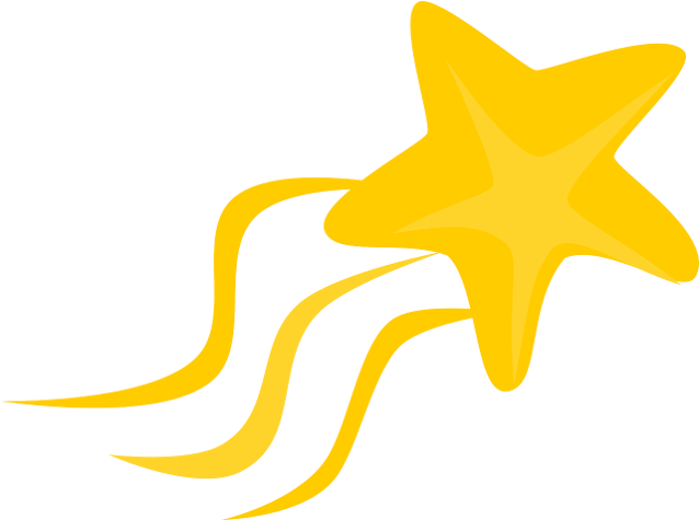 Star Clipart And Animated Graphics Of Stars Png - Shooting Star Clipart (700x520), Png Download