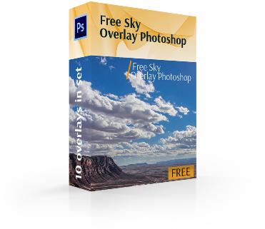 Free Photoshop Sky Overlays Cover Box - Adobe Photoshop (370x344), Png Download