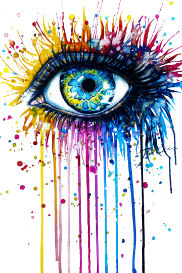 El Videojuego ¿arte O No - Colorful Eye (360x539), Png Download