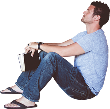 Man Sitting On Ground (483x480), Png Download