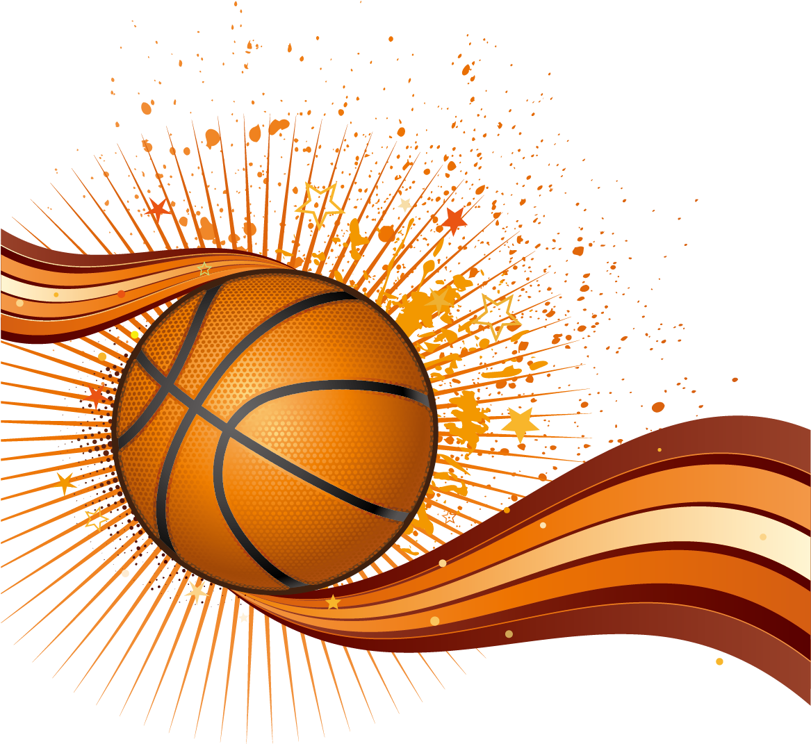 Basketball Euclidean Vector - Watercolor Basketball Png (1181x1181), Png Download