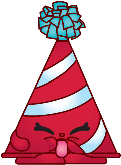Source - - Shopkins Marty Party Hat (400x400), Png Download