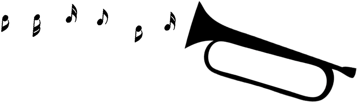 Picture Of Musical Notes - Marching Band Trumpet Quotes (1210x458), Png Download