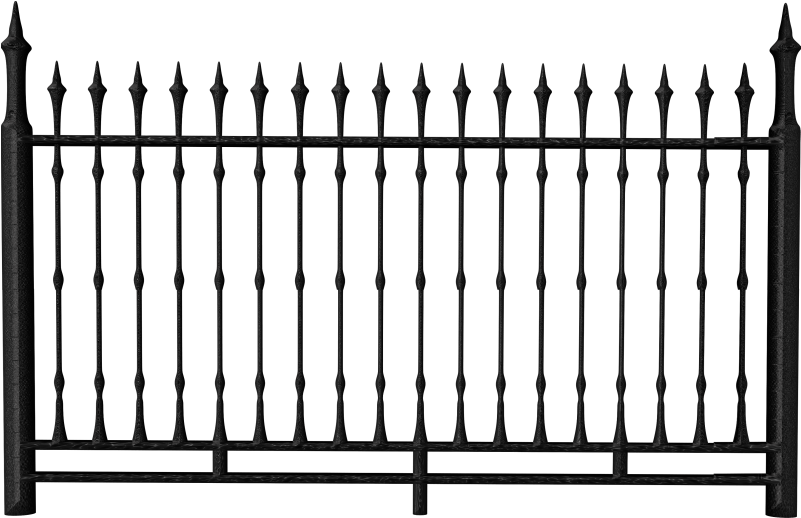 Fence, Iron, Clip Art, Polyvore, Photoshop, House Layouts, - Iron Fence Png (600x394), Png Download