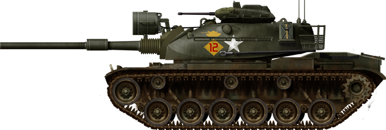 Tank Png Transparent Image1 - M41 Tank (757x256), Png Download