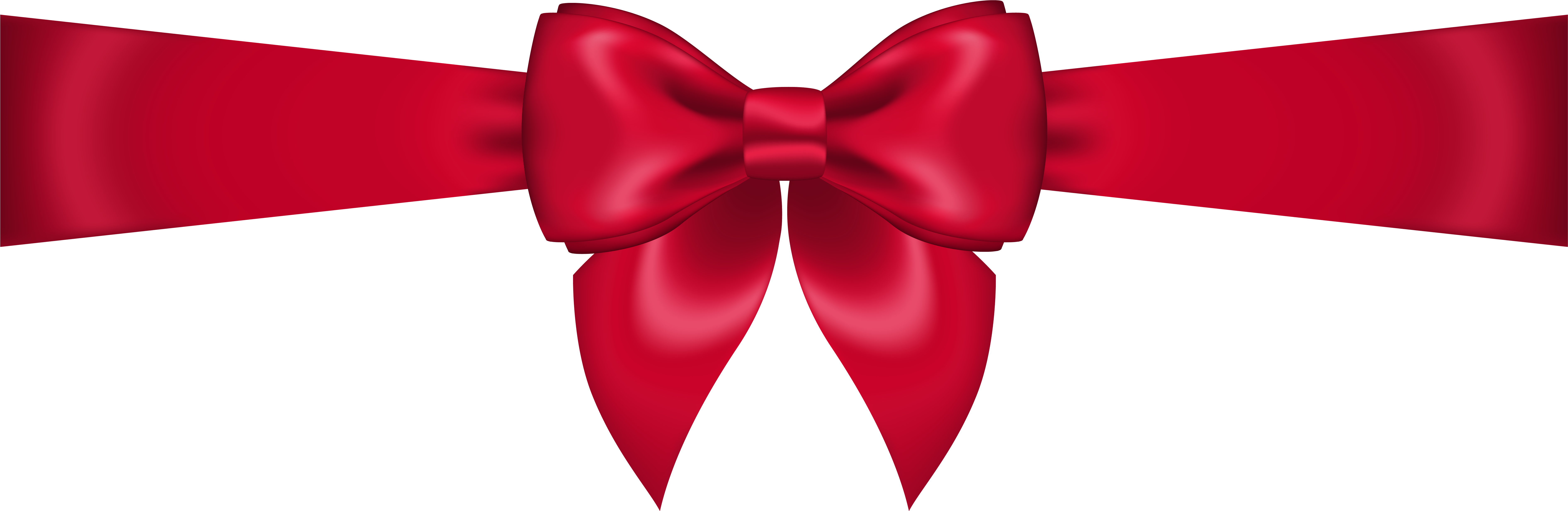 Pin By Ulla S - Red Bow Transparent Background (7562x2619), Png Download