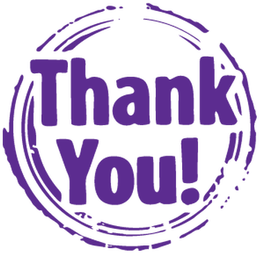 Thank You Purple Stamp - Thank You Stamp Png (400x400), Png Download