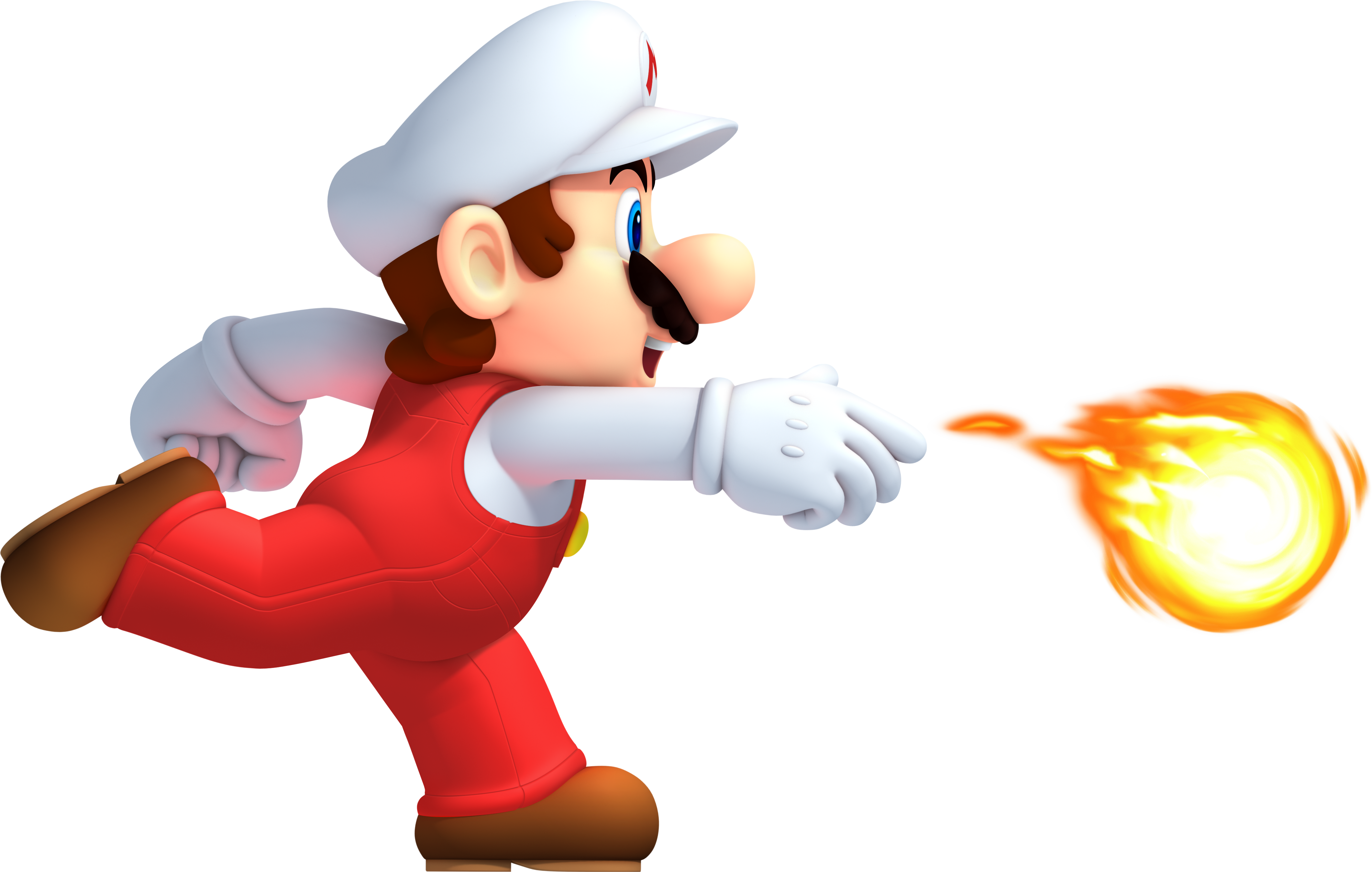 Super Mario Fire Png Image - New Super Mario Bros Fire Mario (4240x2696), Png Download