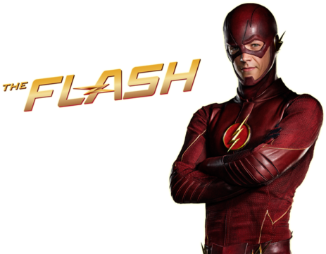 The Flash And Grant Gustin Image - Flash Tv Series Png (500x375), Png Download