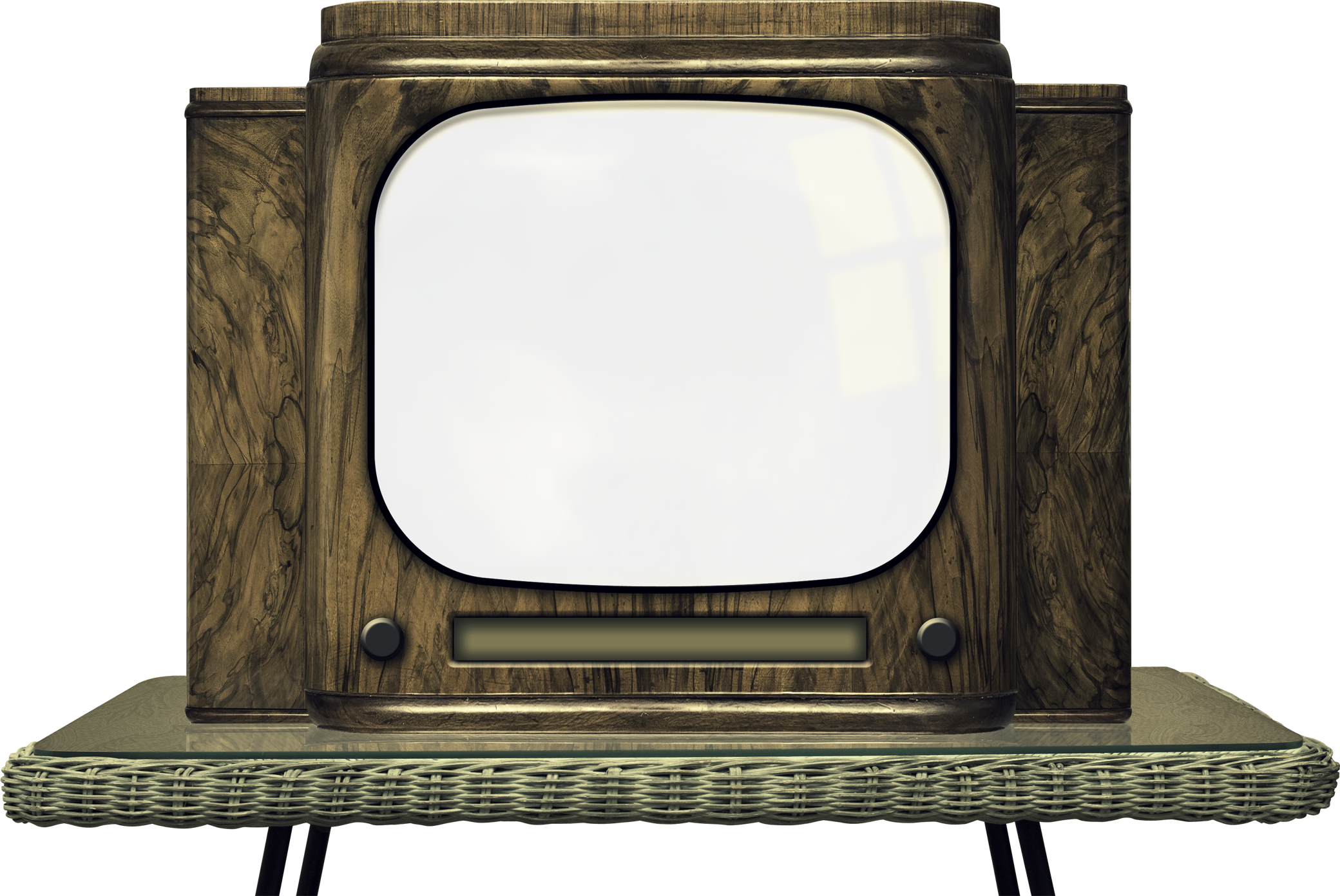Old Tv Png Imag - Old Fashion Tv Png (2080x1392), Png Download