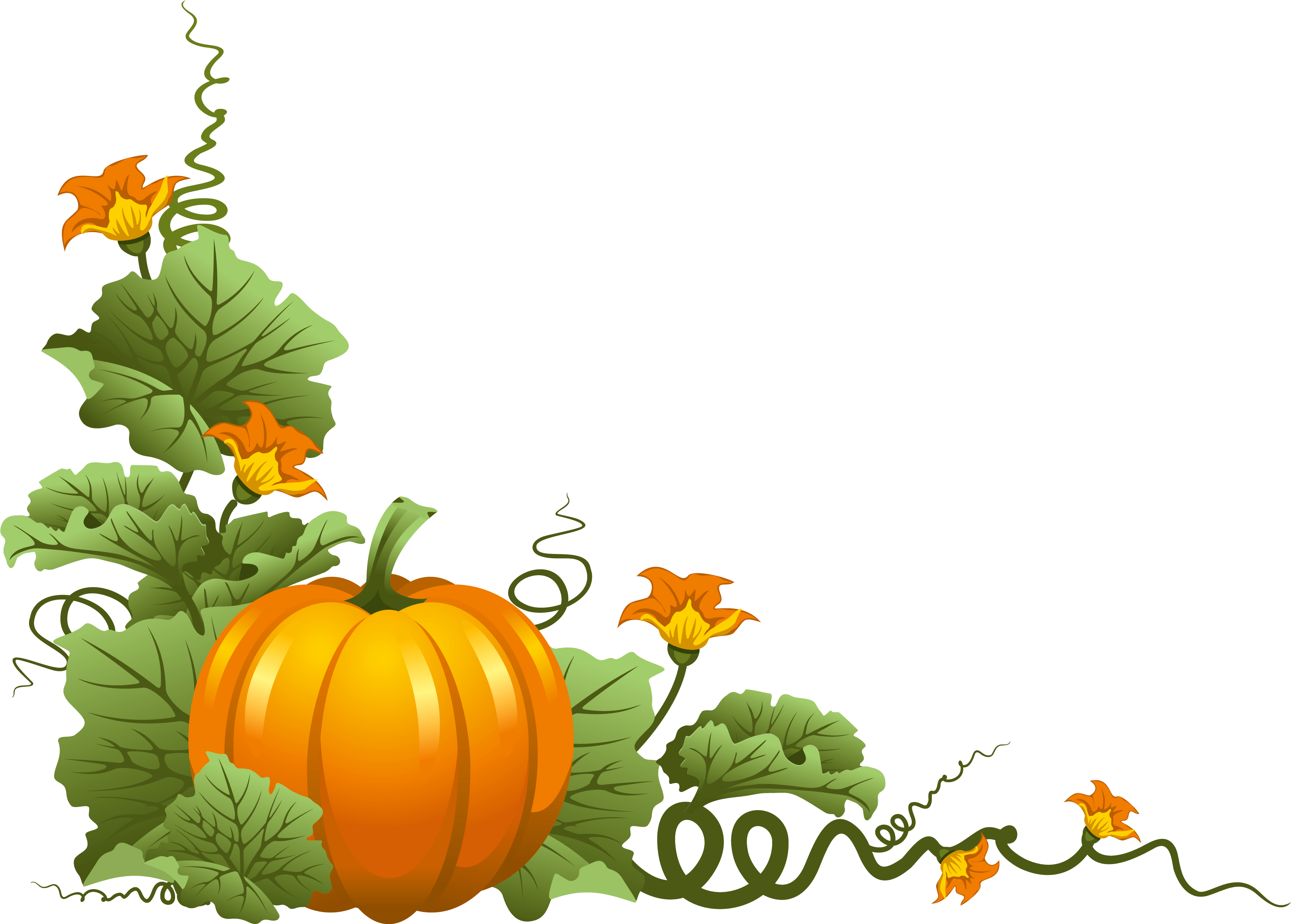 Decor Clipart Gallery Yopriceville - Pumpkin Clip Art (3554x2619), Png Download
