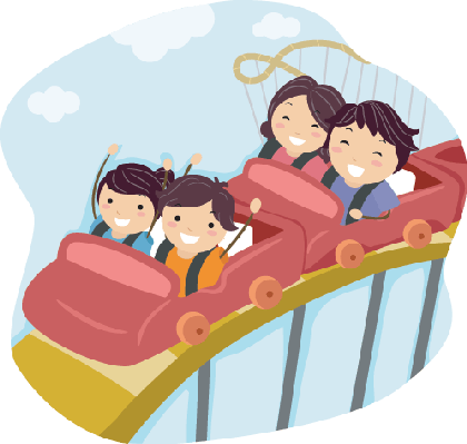 Family On The Arts Image Pbs - Ride Roller Coaster Clipart (420x399), Png Download