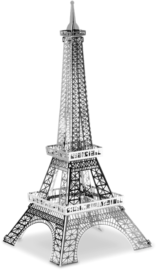 Metal Earthe Architecture -eiffel Tower - Metal Earth Eiffel Tower (362x600), Png Download