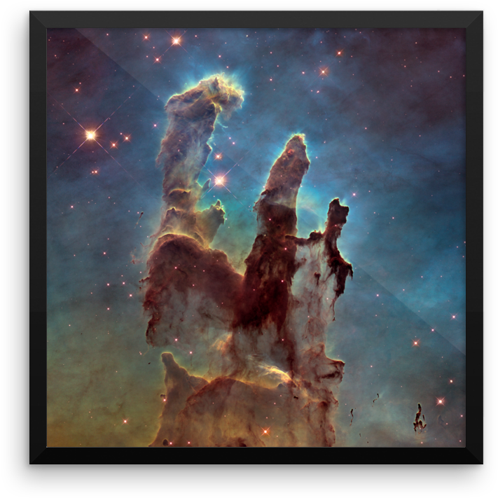 Eagle Nebula - M16 - Pillars Of Creation (1000x1000), Png Download