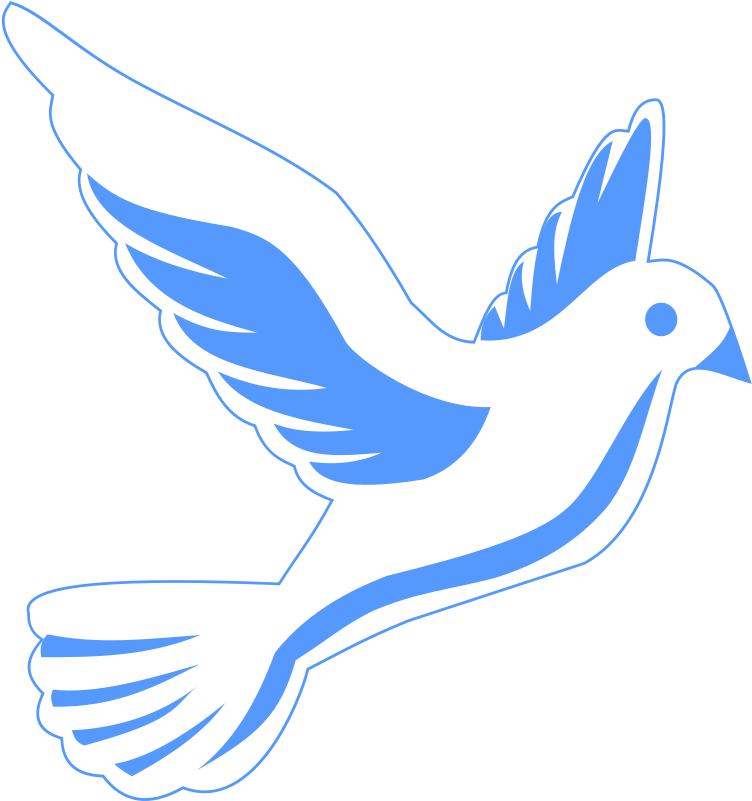 Dove Clipart Small - Png Blue Dove (922x800), Png Download