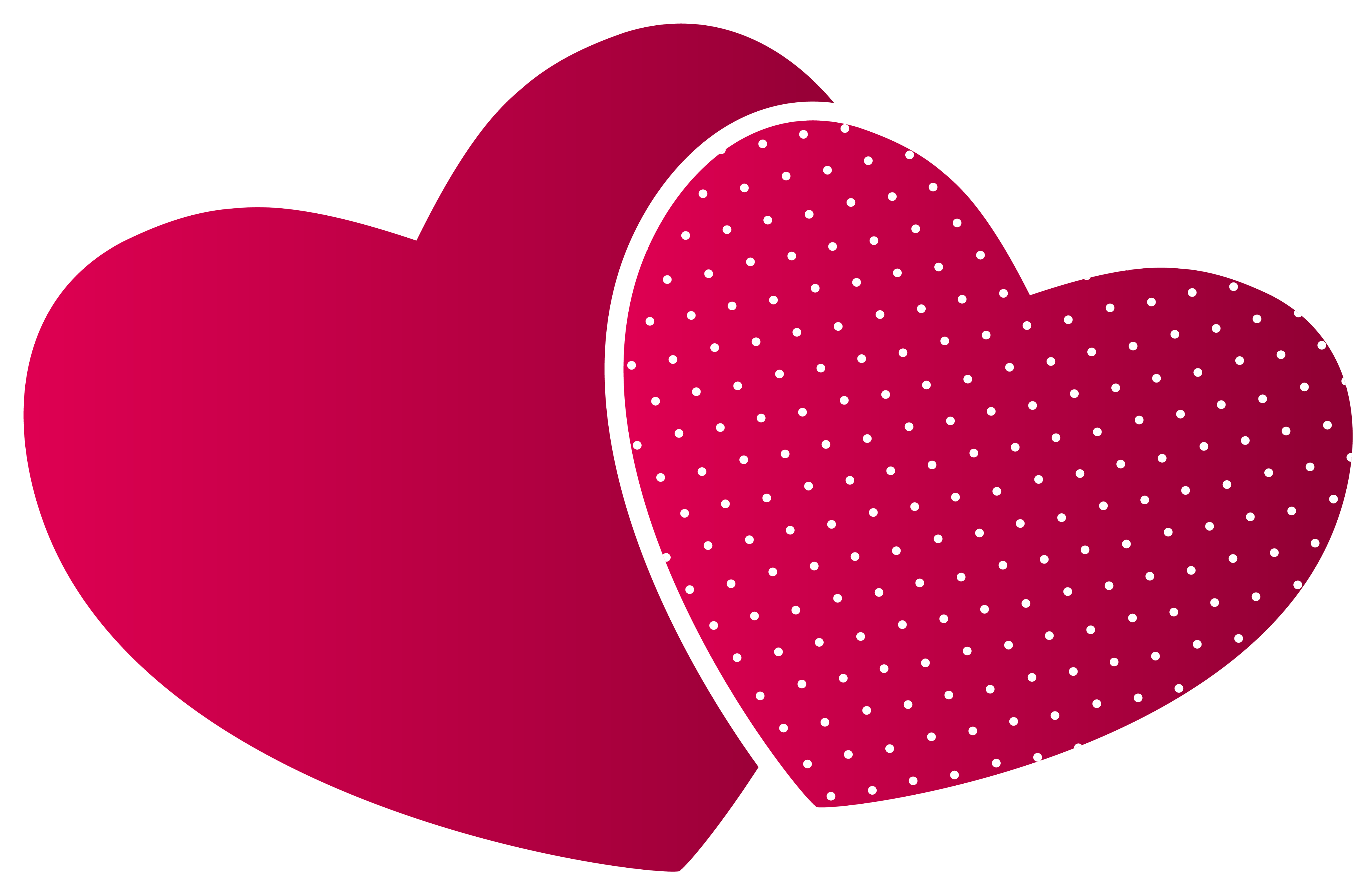 Double Hearts Png Clipart - Png Clipart Heart Png (5000x3333), Png Download