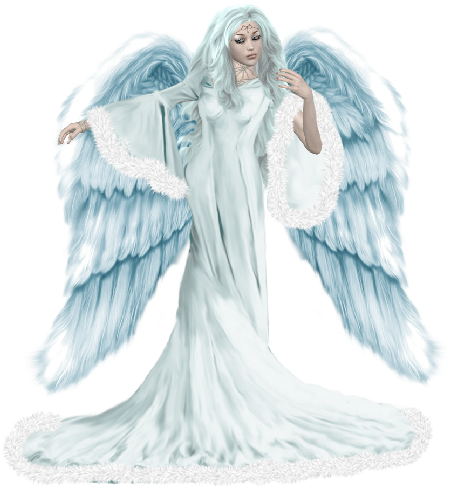 Snow Angel Png Picture - Angel Wings (463x538), Png Download
